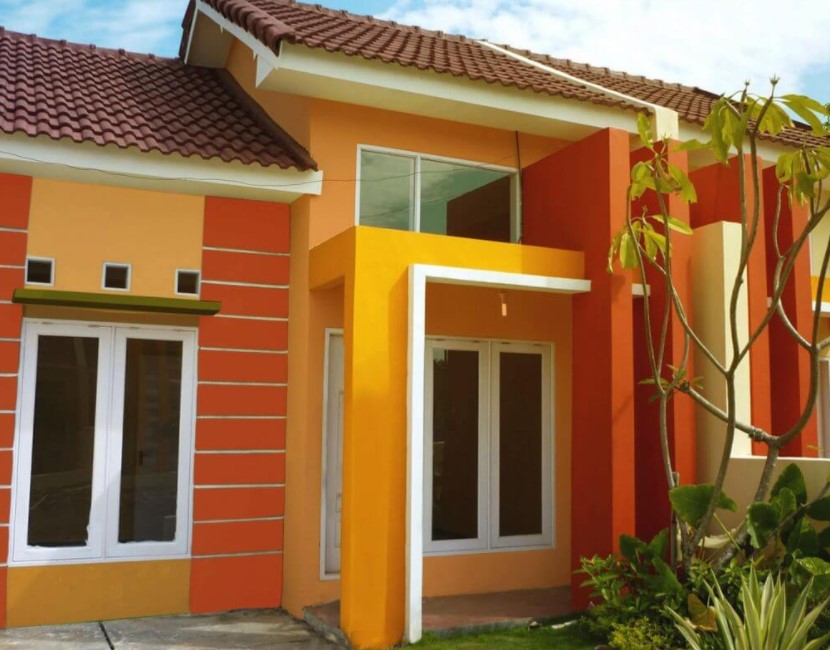 Cat Rumah Minimalis Tampak Depan Warna Cerah - SEON Digital Marketing