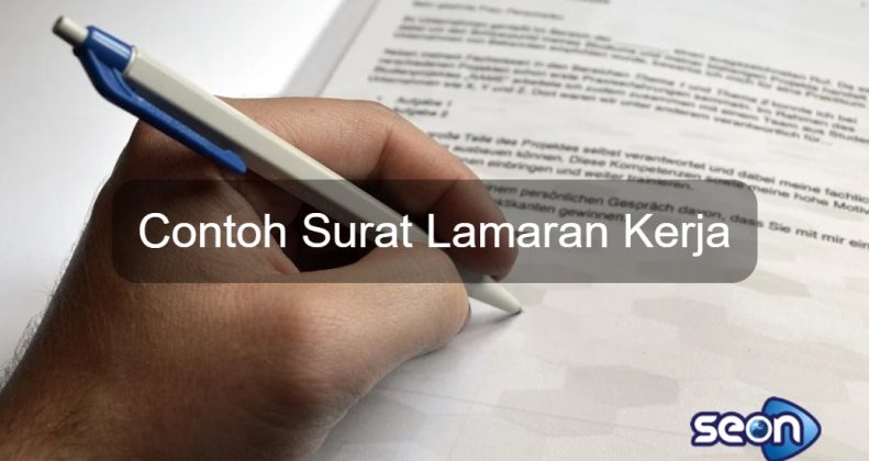 Contoh Surat Lamaran Kerja - SEON Digital Marketing