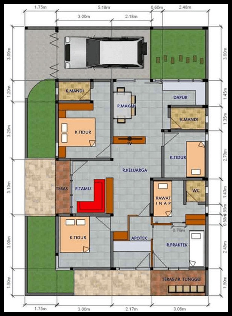 Denah Rumah Pdf Type 100 - SEON Digital Marketing