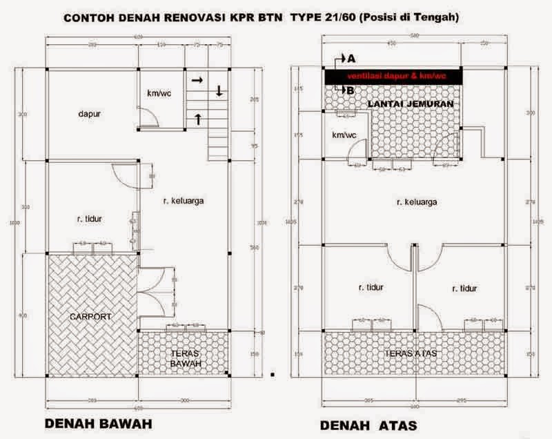 Denah Tampak Potongan Rumah Tinggal - SEON Digital Marketing