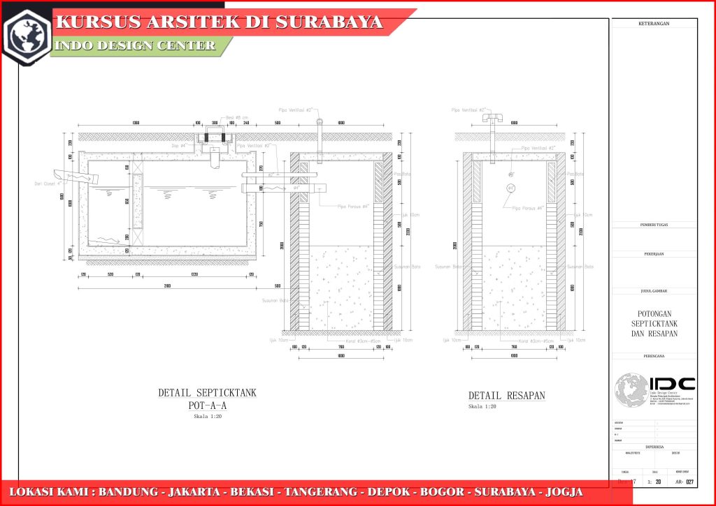 Gambar Denah Lengkap Dengan Tampak Dan Potongan - SEON Digital Marketing