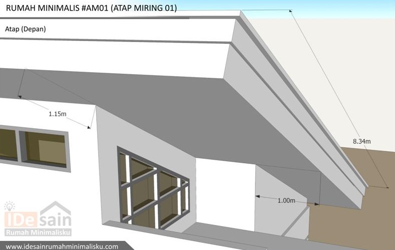 Gambar Kerja Atap Miring - SEON Digital Marketing