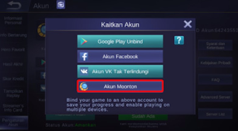 Membuat Akun Moonton Di Mobile Legends - SEON Digital Marketing